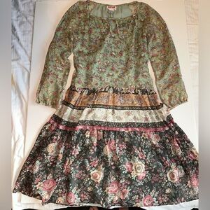 Vintage 1970s Jerell of Texas Boho Prairie Peasant Dress Cottagecore Farmhouse 7
